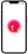 Illustration von zwei Kranichen, die vor dem roten Kreis der Jappan Guide App durchfliegen