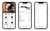 Screenshot der Suhner App auf einem iPhone: Dashboard, Navigation und Artikeldetail.